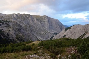 večer od Voisthalerhütte 1654m 