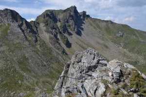 konec farraty na Mauskarspitze  