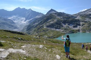 Kamča ukazuje na Glockner 