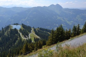 Spiegelse od horní stanice lanovky 