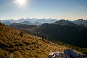 vzdálené vrcholky NP Paklenica